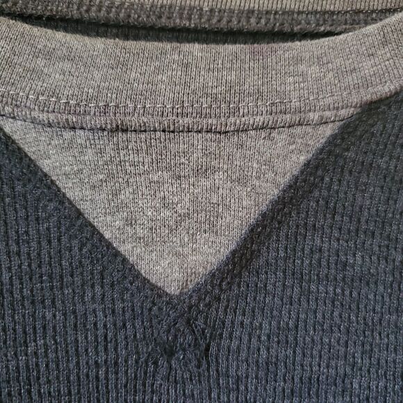 Generation One Mens 2XL New Charcoal Gray Thermal Long Sleeve Cotton Poly Soft - Picture 2 of 9